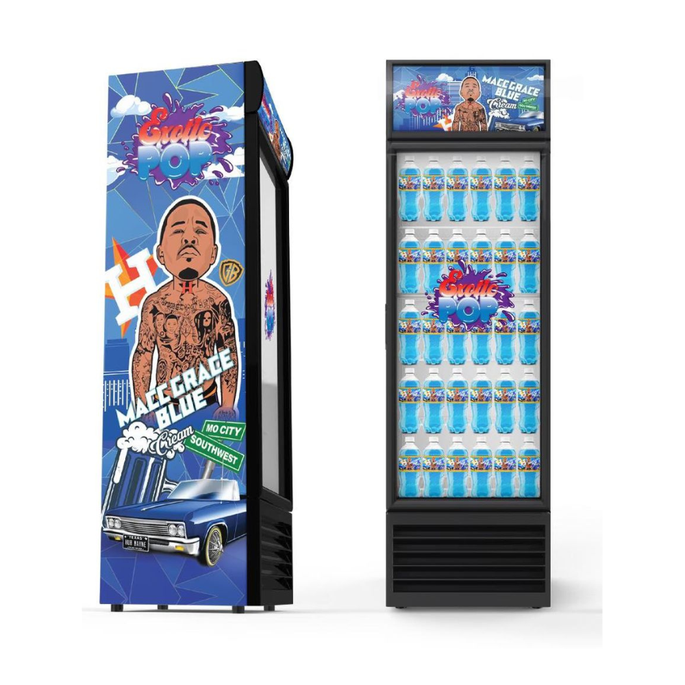 Macc Grace Blue Cream Floor Cooler Exotic Pop Distribution LLC Macc Grace Blue Cream Floor Cooler Exotic Pop Distribution LLC