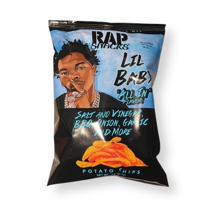 Chips Packing Rapper Rap Snacks Lil Baby Salt & Vinegar All In Chips – Exotic Pop ...