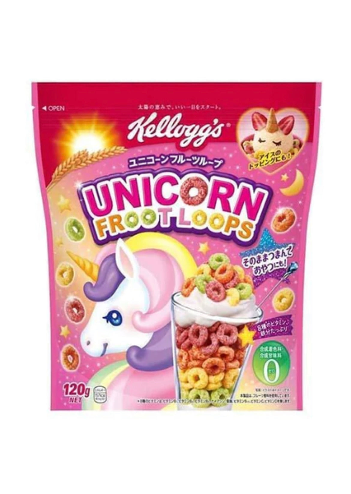 Kellogg’s Unicorn Froot Loops Cereal (Japan) Exotic Pop Distribution, LLC